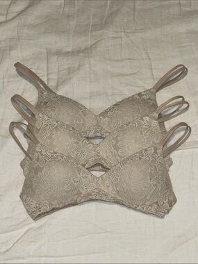 Aerie Real Sunnie Wireless Pushup Bras Bundle of 3